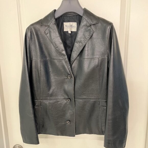 Max Mara Leather Jacket - Picture 1 of 8